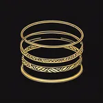 golden bangles image